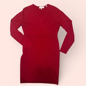 Lark & Ro Vibrant Red Knit dress size large